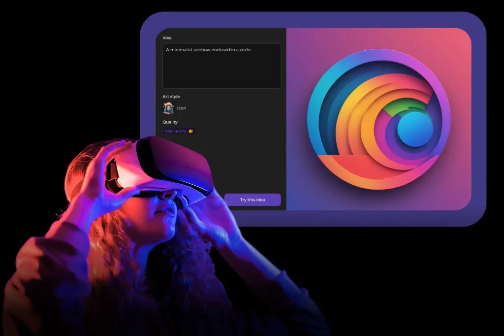 Image AI generated Logo With App Gen Logo