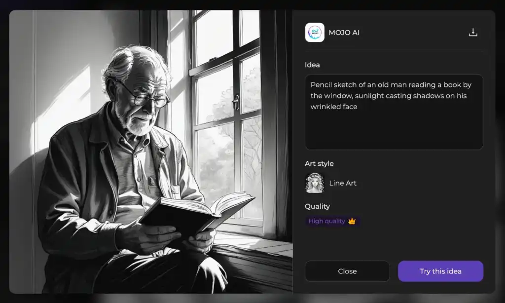ai generated image line art