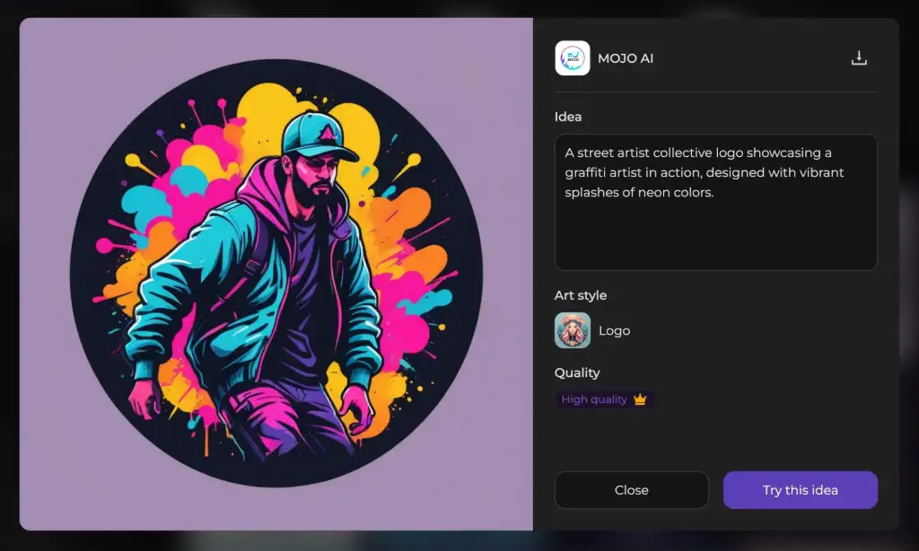 Ai generate sticker by app gen sticker